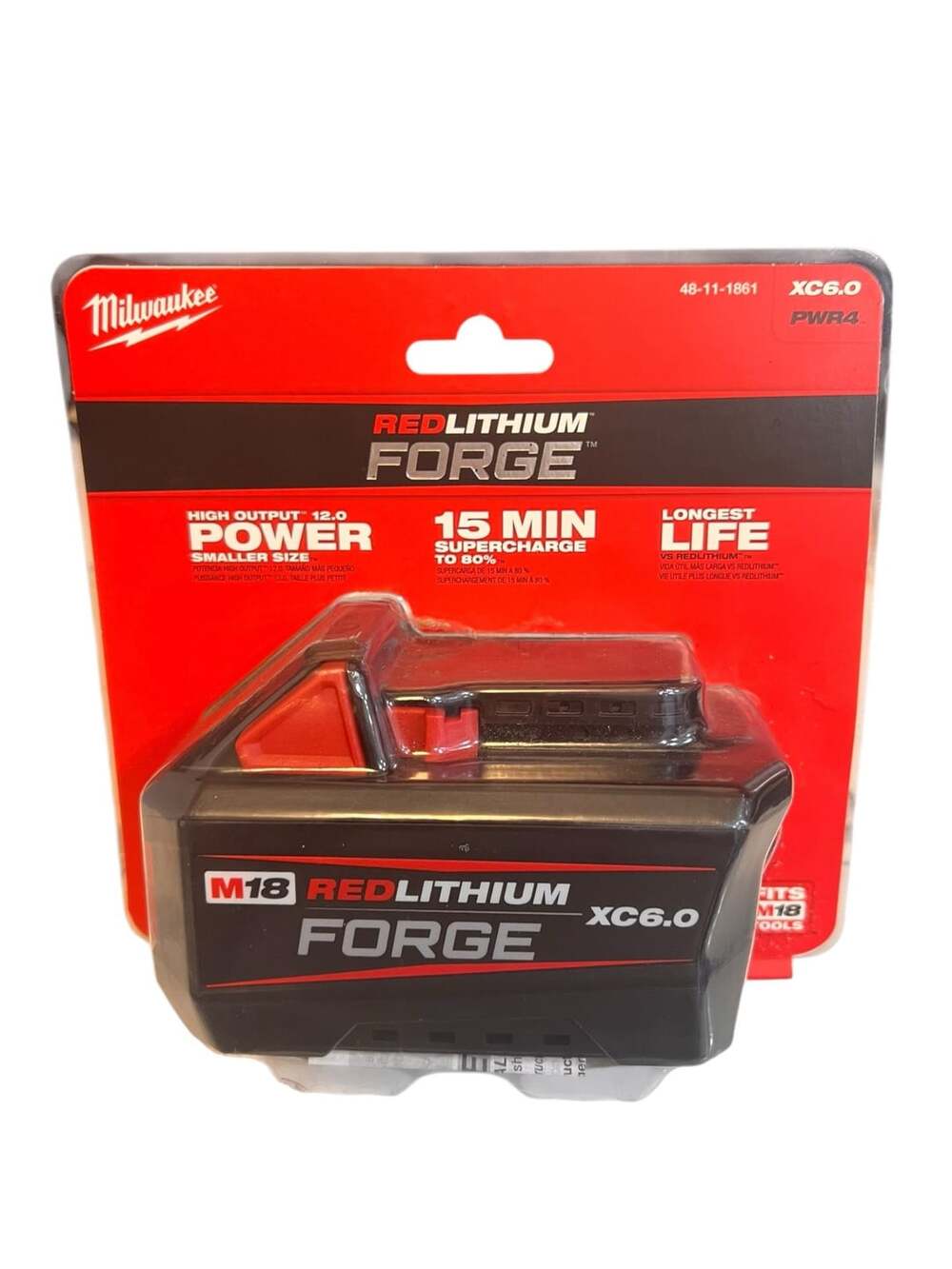 Milwaukee M18 REDLITHIUM FORGE XC6.0 Battery 48-11-1861